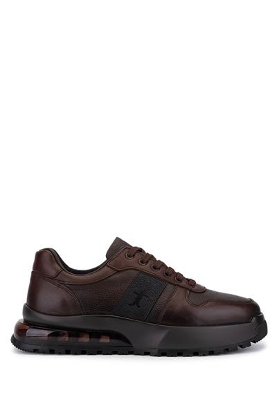 Tamer Tanca Erkek Hakiki Deri Kahverengi Sneakers & Spor Ayakkabı