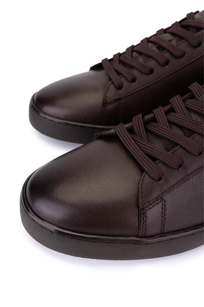 Tamer Tanca Erkek Hakiki Deri Kahverengi Sneakers & Spor Ayakkabı