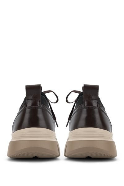 Tamer Tanca Erkek Hakiki Deri Kahverengi Sneakers & Spor Ayakkabı