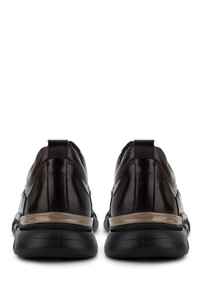 Tamer Tanca Erkek Hakiki Deri Kahverengi Sneakers & Spor Ayakkabı