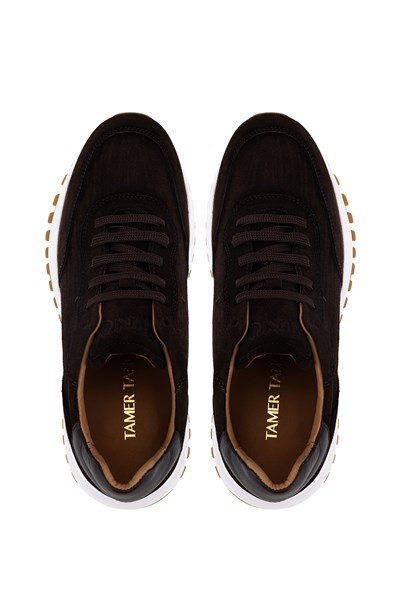 Tamer Tanca Erkek Hakiki Deri Kahverengi Sneakers & Spor Ayakkabı