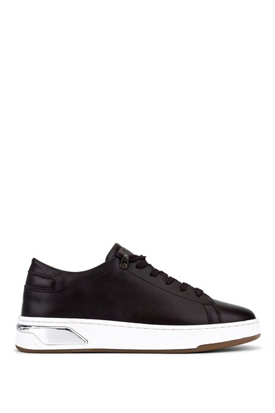 Tamer Tanca Erkek Hakiki Deri Kahverengi Sneakers & Spor Ayakkabı