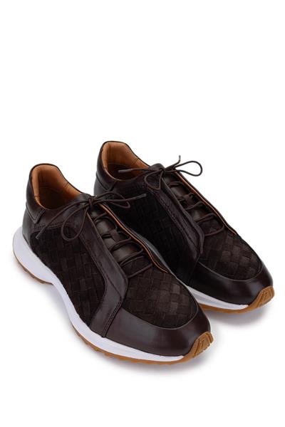 Tamer Tanca Erkek Hakiki Deri Kahverengi Sneakers & Spor Ayakkabı
