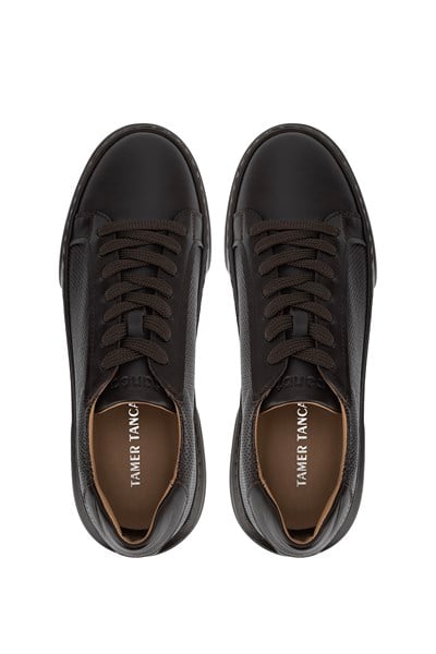 Tamer Tanca Erkek Hakiki Deri Kahverengi Sneakers & Spor Ayakkabı