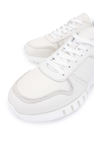 Tamer Tanca Erkek Hakiki Deri Kırık Beyaz Sneakers & Spor Ayakkabı