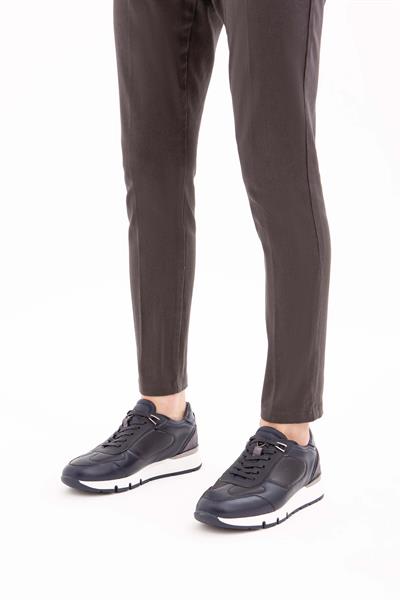 Tamer Tanca Erkek Hakiki Deri Lacivert Sneakers & Spor Ayakkabı