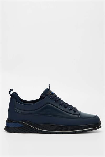 Tamer Tanca Erkek Hakiki Deri Lacivert Sneakers & Spor Ayakkabı