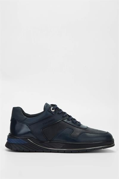 Tamer Tanca Erkek Hakiki Deri Lacivert Sneakers & Spor Ayakkabı