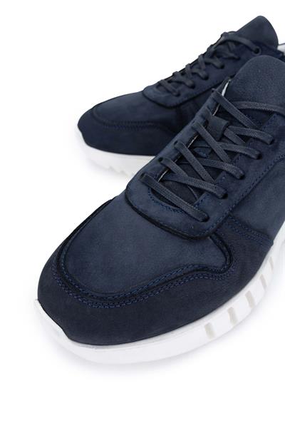 Tamer Tanca Erkek Hakiki Deri Lacivert Nubuk Sneakers & Spor Ayakkabı