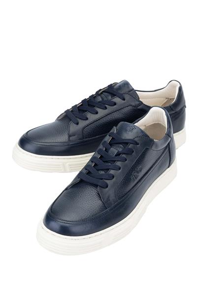 Tamer Tanca Erkek Hakiki Deri Lacivert Sneakers & Spor Ayakkabı