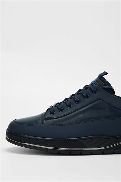 Tamer Tanca Erkek Hakiki Deri Lacivert Sneakers & Spor Ayakkabı