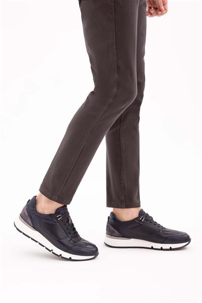 Tamer Tanca Erkek Hakiki Deri Lacivert Sneakers & Spor Ayakkabı