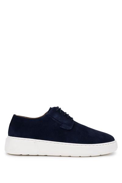 Tamer Tanca Erkek Hakiki Deri Lacivert Süet Sneakers & Spor Ayakkabı