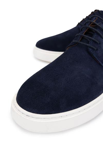 Tamer Tanca Erkek Hakiki Deri Lacivert Süet Sneakers & Spor Ayakkabı