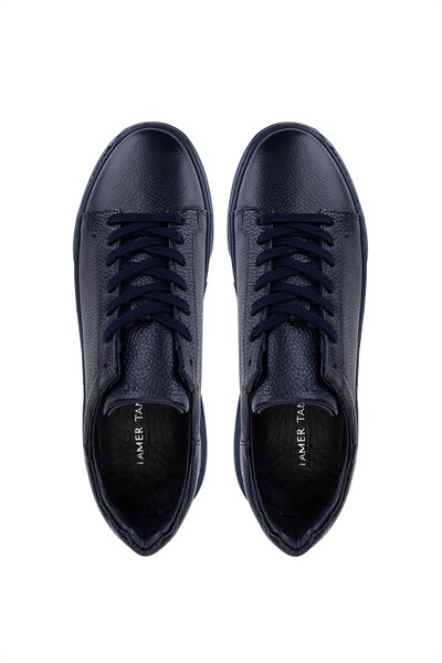 Tamer Tanca Erkek Hakiki Deri Lacivert Taban Sneakers & Spor Ayakkabı
