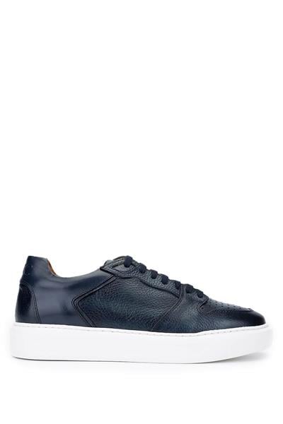 Tamer Tanca Erkek Hakiki Deri Lacivert Sneakers & Spor Ayakkabı