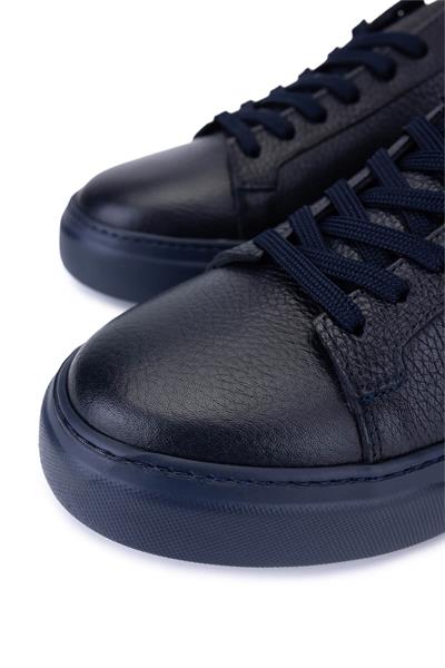 Tamer Tanca Erkek Hakiki Deri Lacivert Taban Sneakers & Spor Ayakkabı