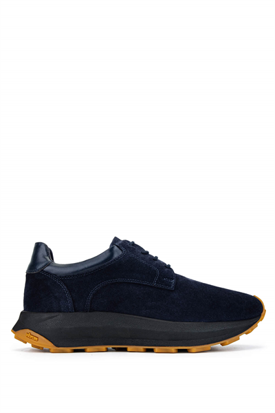 Tamer Tanca Erkek Hakiki Deri Lacivert Sneakers & Spor Ayakkabı