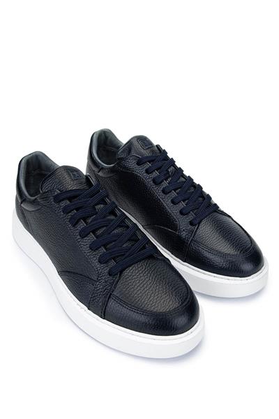 Tamer Tanca Erkek Hakiki Deri Lacivert Sneakers & Spor Ayakkabı