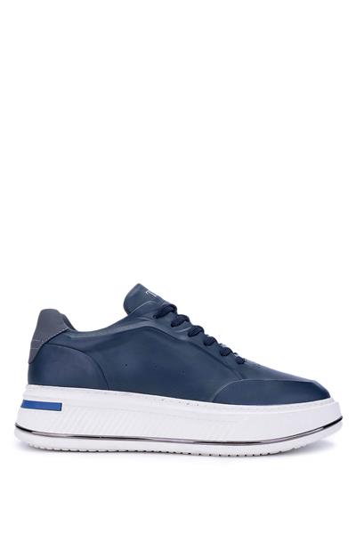 Tamer Tanca Erkek Hakiki Deri Lacivert Sneakers & Spor Ayakkabı