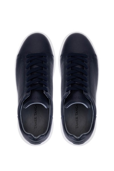 Tamer Tanca Erkek Hakiki Deri Lacivert Sneakers & Spor Ayakkabı