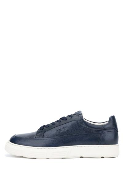 Tamer Tanca Erkek Hakiki Deri Lacivert Sneakers & Spor Ayakkabı