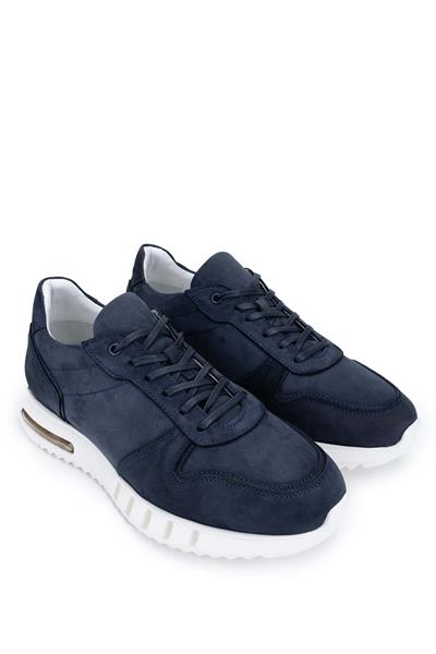 Tamer Tanca Erkek Hakiki Deri Lacivert Nubuk Sneakers & Spor Ayakkabı