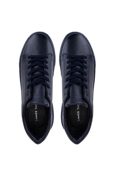Tamer Tanca Erkek Hakiki Deri Lacivert Taban Sneakers & Spor Ayakkabı