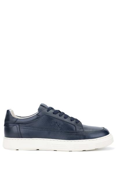 Tamer Tanca Erkek Hakiki Deri Lacivert Sneakers & Spor Ayakkabı
