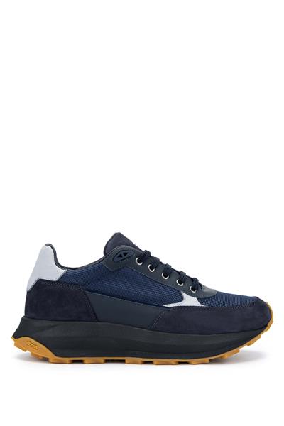 Tamer Tanca Erkek Hakiki Deri Lacivert Sneakers & Spor Ayakkabı