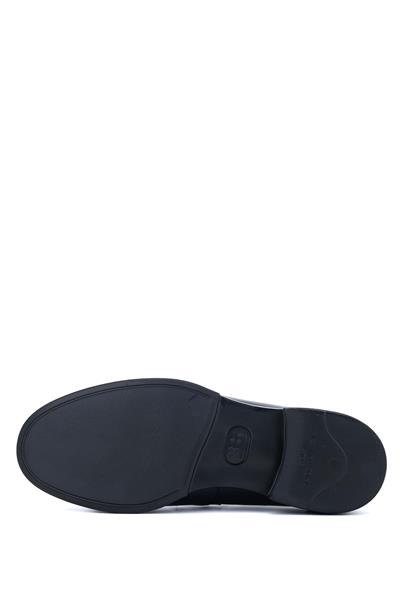 Tamer Tanca Erkek Hakiki Deri Lacivert Loafer Ayakkabı
