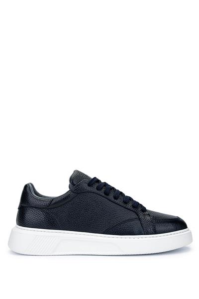 Tamer Tanca Erkek Hakiki Deri Lacivert Sneakers & Spor Ayakkabı