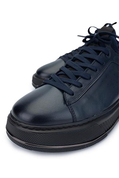 Tamer Tanca Erkek Hakiki Deri Lacivert Sneakers & Spor Ayakkabı