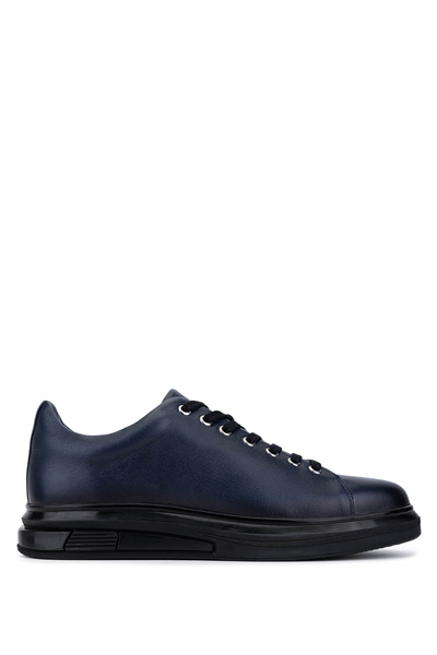 Tamer Tanca Erkek Hakiki Deri Lacivert Sneakers & Spor Ayakkabı