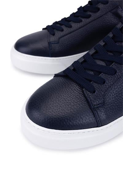 Tamer Tanca Erkek Hakiki Deri Lacivert Sneakers & Spor Ayakkabı
