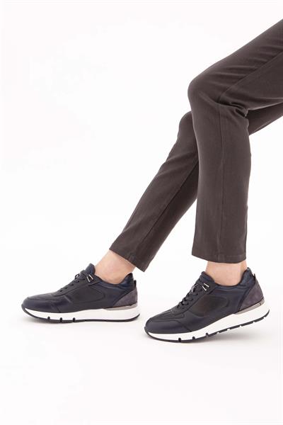 Tamer Tanca Erkek Hakiki Deri Lacivert Sneakers & Spor Ayakkabı