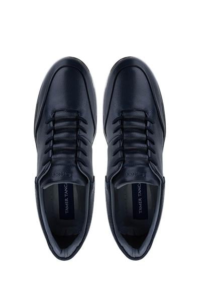 Tamer Tanca Erkek Hakiki Deri Lacivert Sneakers & Spor Ayakkabı