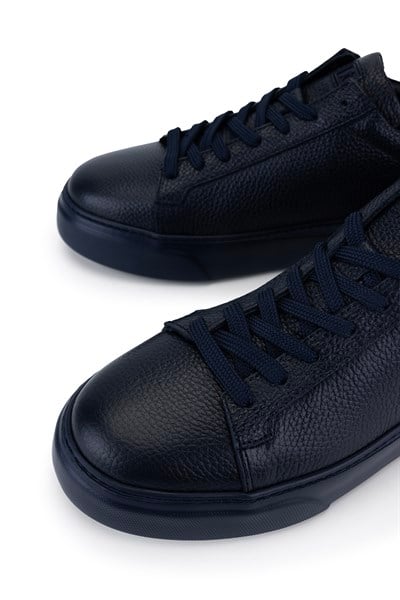 Tamer Tanca Erkek Hakiki Deri Lacivert Taban Sneakers & Spor Ayakkabı