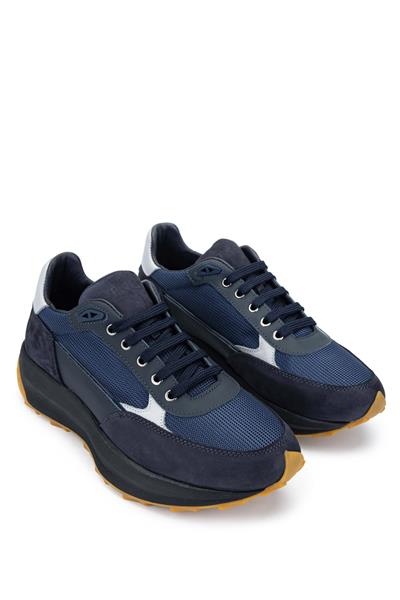 Tamer Tanca Erkek Hakiki Deri Lacivert Sneakers & Spor Ayakkabı