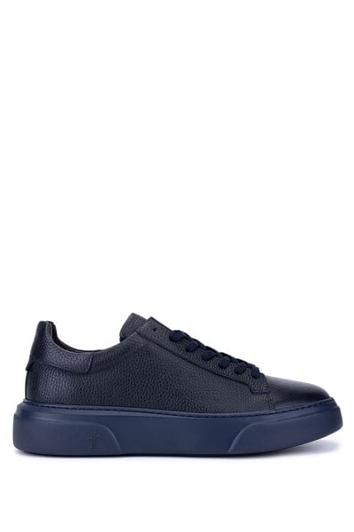 Tamer Tanca Erkek Hakiki Deri Lacivert Taban Sneakers & Spor Ayakkabı