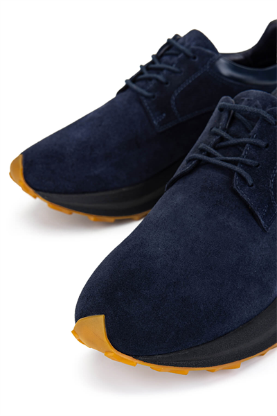 Tamer Tanca Erkek Hakiki Deri Lacivert Sneakers & Spor Ayakkabı