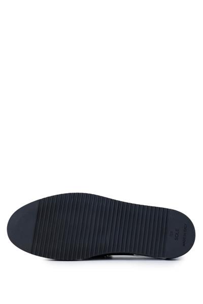 Tamer Tanca Erkek Hakiki Deri Lacivert Loafer Ayakkabı