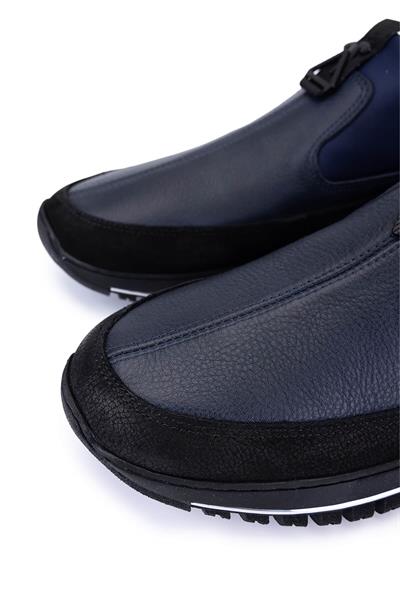 Tamer Tanca Erkek Hakiki Deri Lacivert Sneakers & Spor Ayakkabı