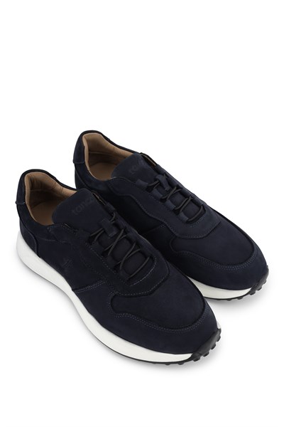 Tamer Tanca Erkek Hakiki Deri Lacivert Nubuk Sneakers & Spor Ayakkabı