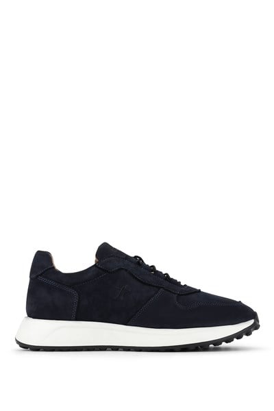 Tamer Tanca Erkek Hakiki Deri Lacivert Nubuk Sneakers & Spor Ayakkabı