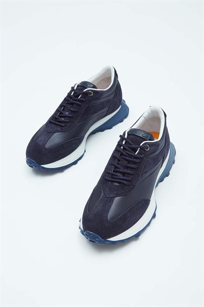 Tamer Tanca Erkek Hakiki Deri Lacivert Sneakers & Spor Ayakkabı
