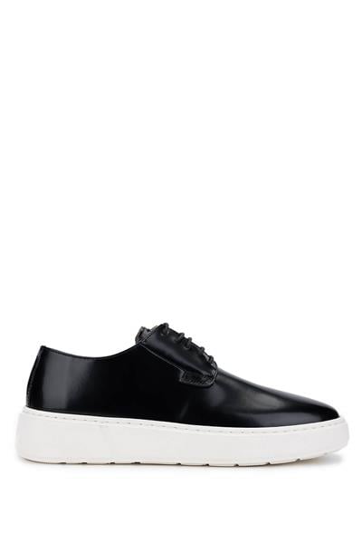 Tamer Tanca Erkek Hakiki Deri Siyah Açma Sneakers & Spor Ayakkabı