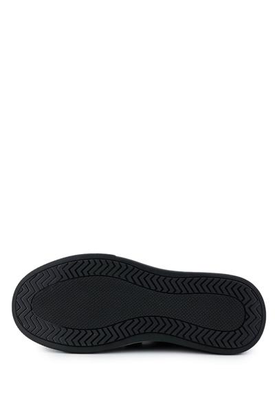 Tamer Tanca Erkek Hakiki Deri Siyah Analin Sneakers & Spor Ayakkabı