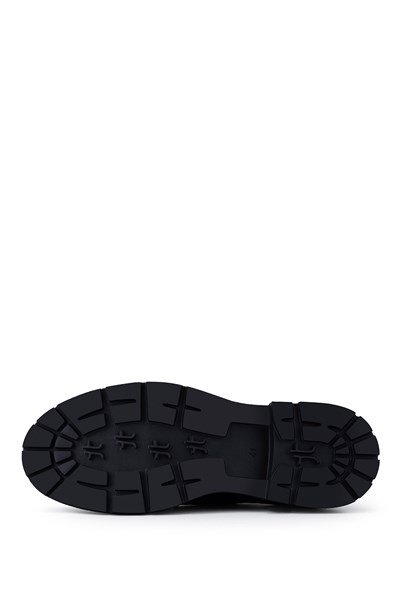 Tamer Tanca Erkek Hakiki Deri Siyah Casual Ayakkabı