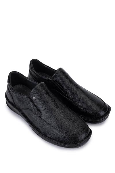 Tamer Tanca Erkek Hakiki Deri Siyah Comfort Ayakkabı